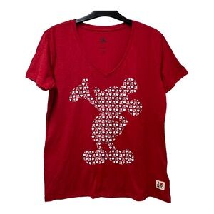 Disney I ❤️ NY Mickey Mouse Red Tee Size Medium